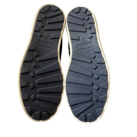 Sun + Stone Quilted Black Sneakers NEW Size 11.5 - Picture 7 of 7
